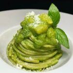 Spaghetti al pesto di basilico 